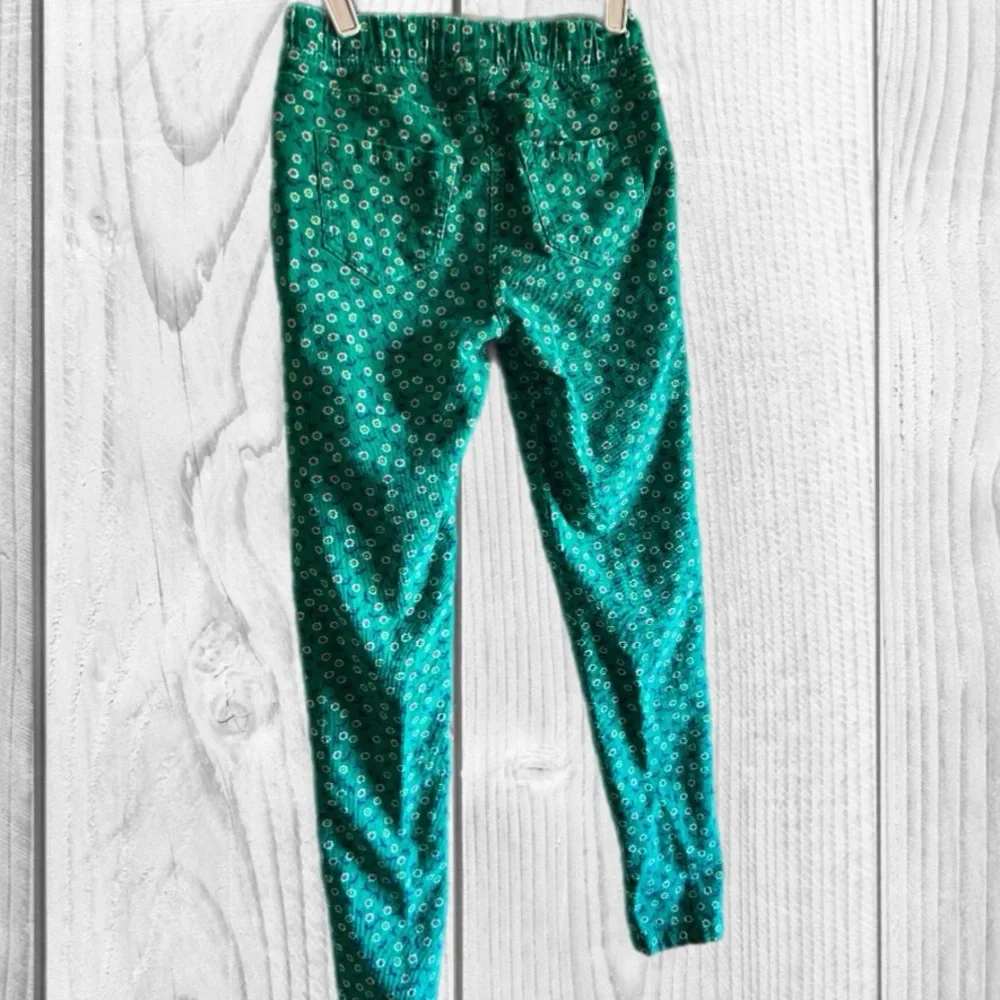 Boden Green Floral Corduroy Trousers size 13 yrs‎